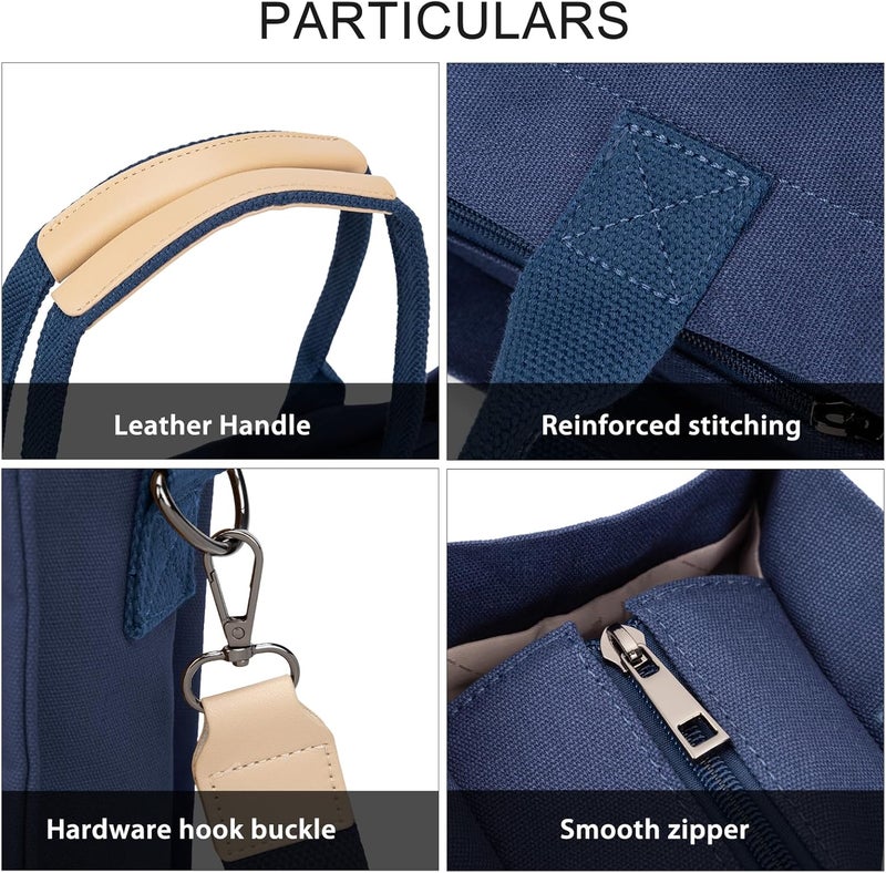 GASSDA Tote Bags for Women Canvas Tote Purse Crossbody with Pockets Top Handle Shoulder Satchel Bag for Women - Image 5